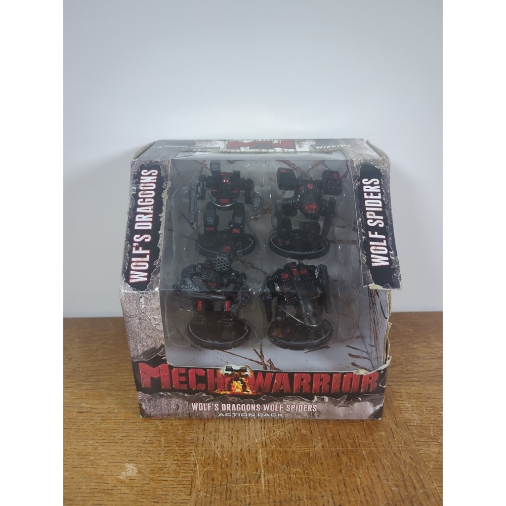 2007 MECH WARRIOR Wolf's Dragoons Wolf Spiders Action Pack - New Damaged Box